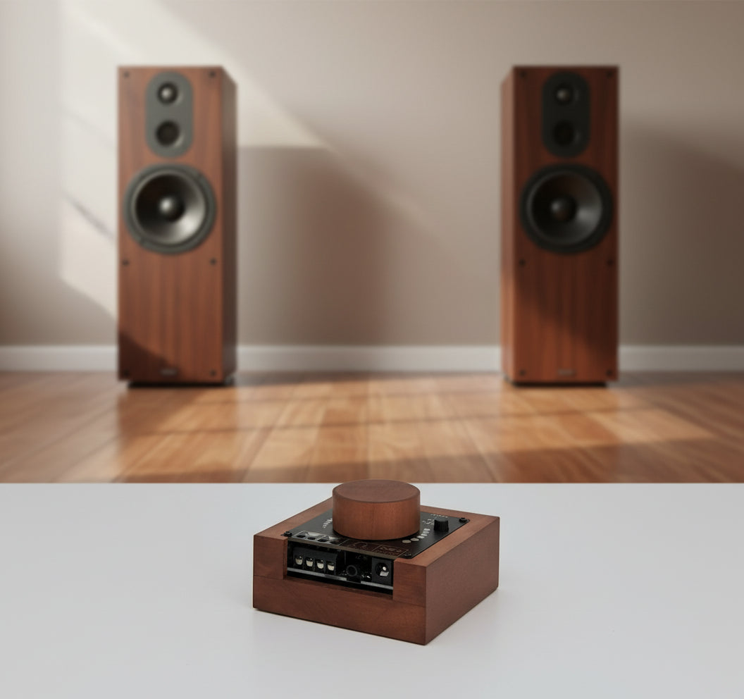 Bluetooth Digital Amplifier Module with Wood Frame