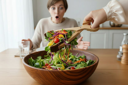 Salat-Servierzange in Scherenform